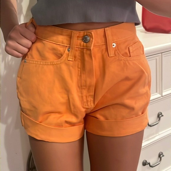 Orange Jean shorts - Picture 4 of 6